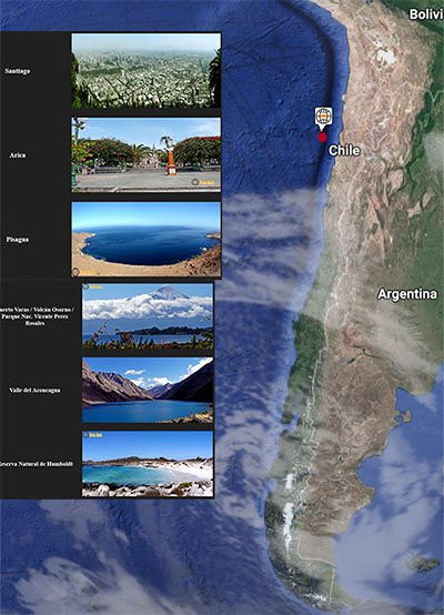 Lugares de interés en Chile